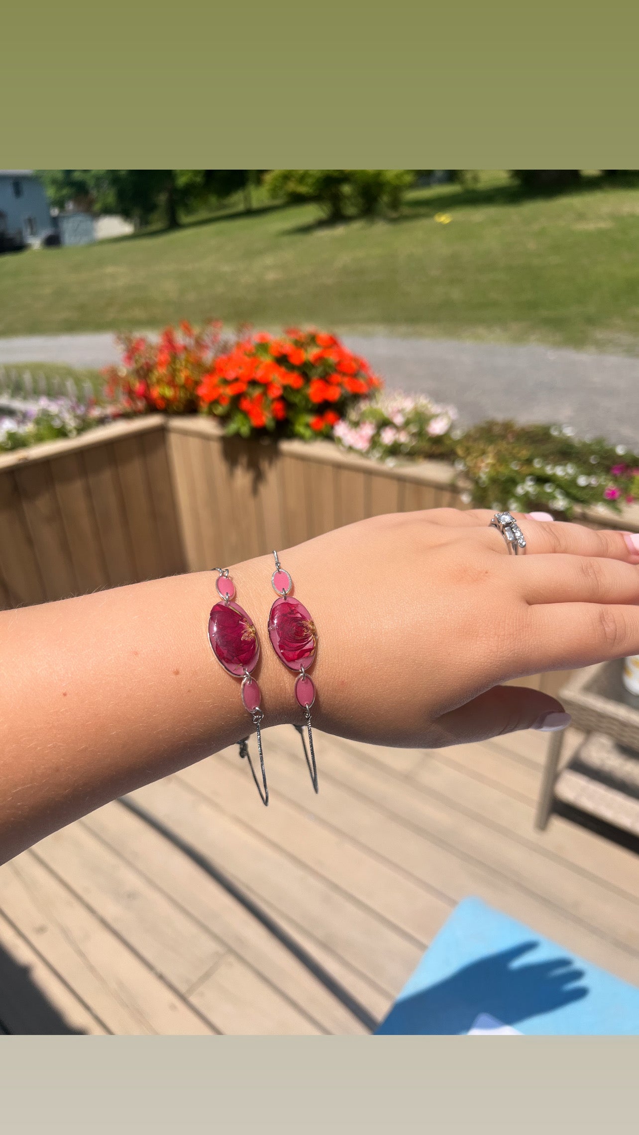 Pink Adjustable Bracelet| Rose